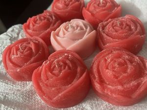 Handmade Rose Candles