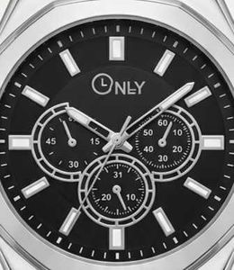 Men's Silver Band Chronograph Watch