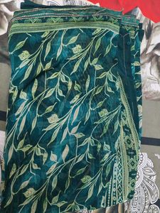 Beautiful Teal Green Saree