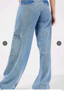 Wide Leg Denim Jeans