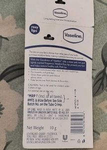 Vaseline Lip Care Rosy Lips (Pack of 2)