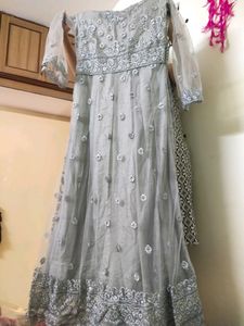 Heavy Work Semi Bridal Gown Without Dupatta