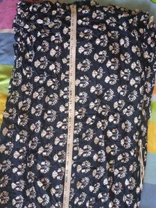 Stylish Navy Blue Printed Kurta