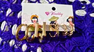 Gold Earring Set