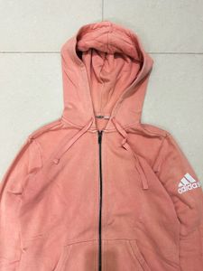 Adidas Pink Zip-Up Hoodie 🇺🇸