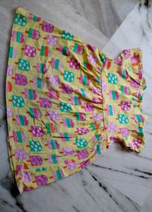 🌼 Ice Cream Print Dress