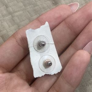 black flower stud