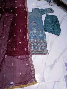 Full embroidery work 3 psc pakistani set