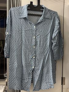 Vintage Floral Button-Up Shirt (any1)