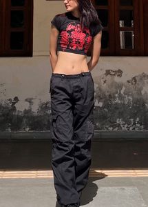 Y2K Black Cargo Pants