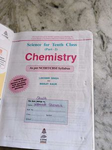 Chemistry for Tenth Class Part-2 Book
