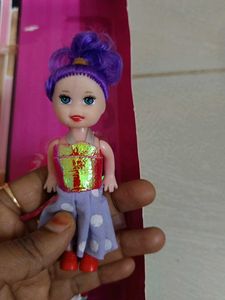 Vintage Barbie Doll - Pink Dress With Baby
