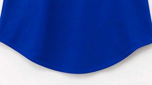 Stylish Blue Sleeveless Top with Scarf Detail