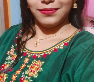 Golden Pendant With Chain