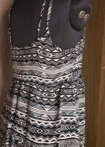 Patterned Sleeveless Dress