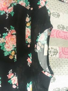 Floral Print Black Dress  beautiful 🤩 new dres