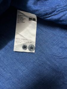 Blue Long Sleeve Linen Shirt