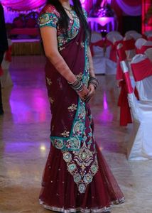 Designer Saree Cum Lehanga