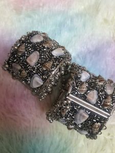Boho Silver Bangle Set