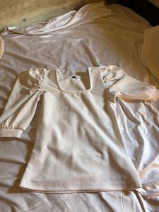 Chic Square Neck Puff Sleeve Top