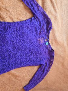 Purple Lace Dress - Perfect for Parties
