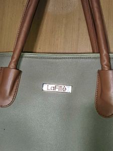 Stylish Two-Tone Tote Bag