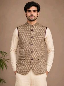 Men’s premium Printed Nehru Jacket