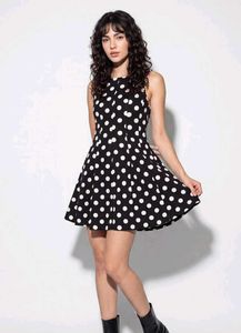 Women Polka Dot Skater Dress