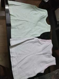 Baby's (0-1months) vests- set of 6