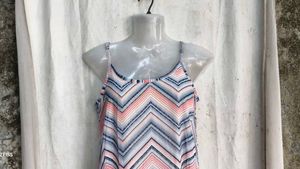 Boho Chevron Print Maxi Dress
