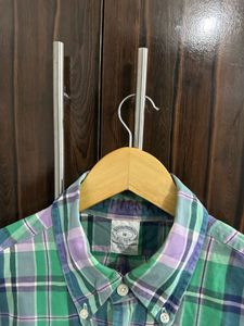 Brooks Brothers Plaid Short Sleeve Shirt