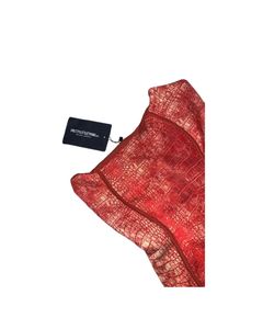 Eye-Catching Red Croc Print Mini Dress