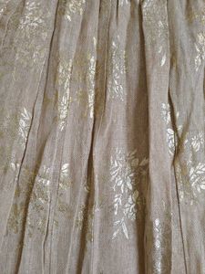 Elegant Beige &amp; Gold Ethnic Skirt