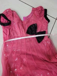 Pink Sequin Party Dress