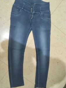 High Waisted Button Up Jeans