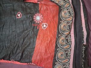 Embroidered Saree with Paisley Border