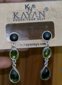 Kayan Red Lotus Jhumka Earrings