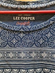 Lee Cooper Blue Printed T-Shirt