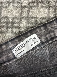 Grey Denim Mini Skirt