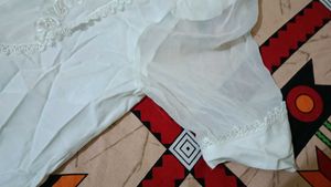 Elegant Embroidered White Top