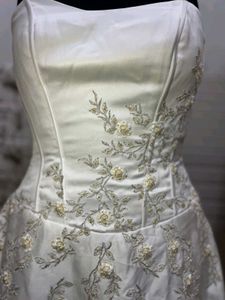 Elegant White Wedding Gown