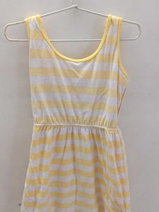 Yellow Lace Mini Dress