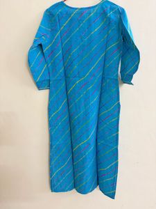 Blue Striped Kurta