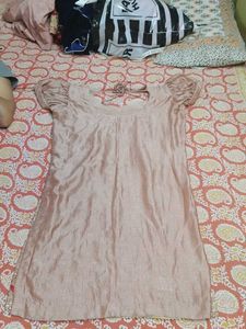Red Heavy Dupatta with Short Kurti &amp; Salwar Set