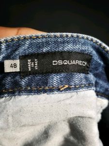 Distressed Blue Jeans