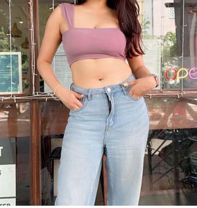 Cute Lavender Crop Top