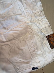 White denim jeans