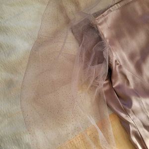 Mauve Sheer Sleeve Top