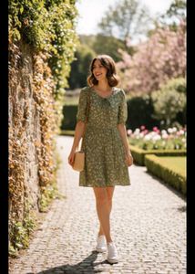 Floral Print Mini Dress