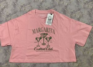Shein Pink Graphic Print Tee